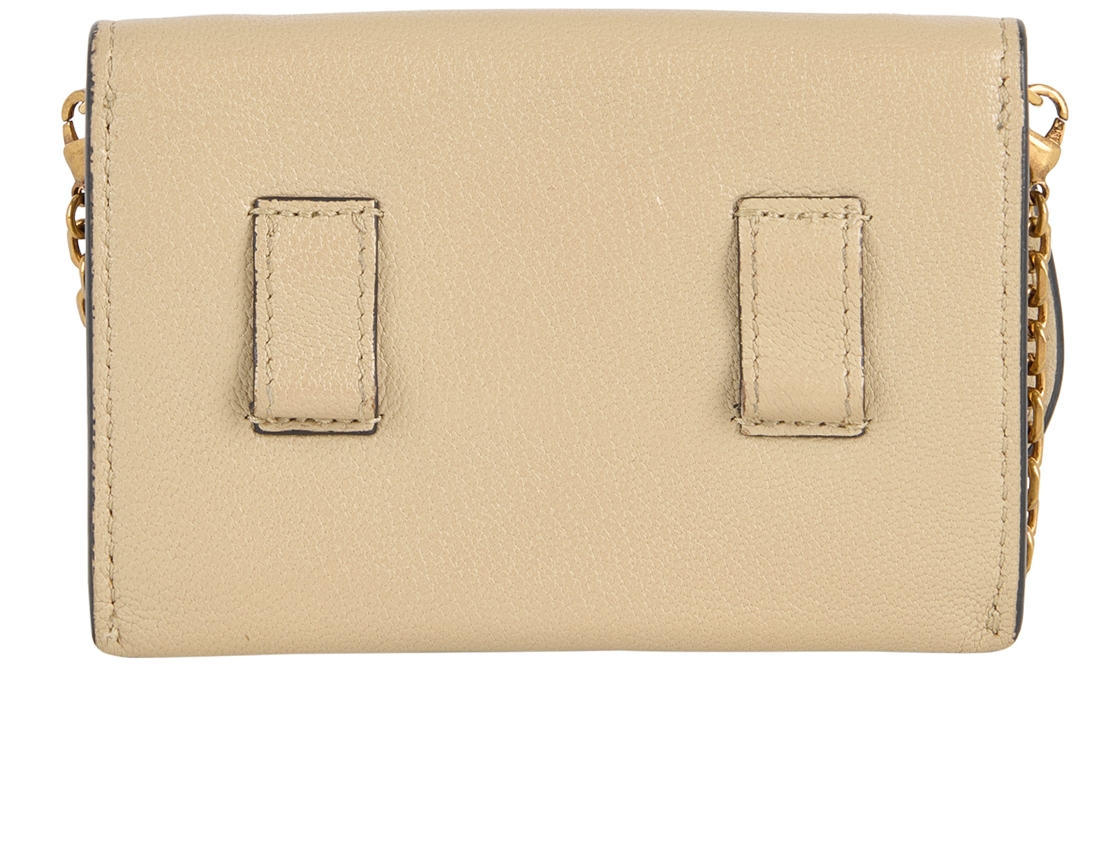 Christian Dior Nano Saddle Pouch, &pound;595, Accessories, Beige, Leather, Back view